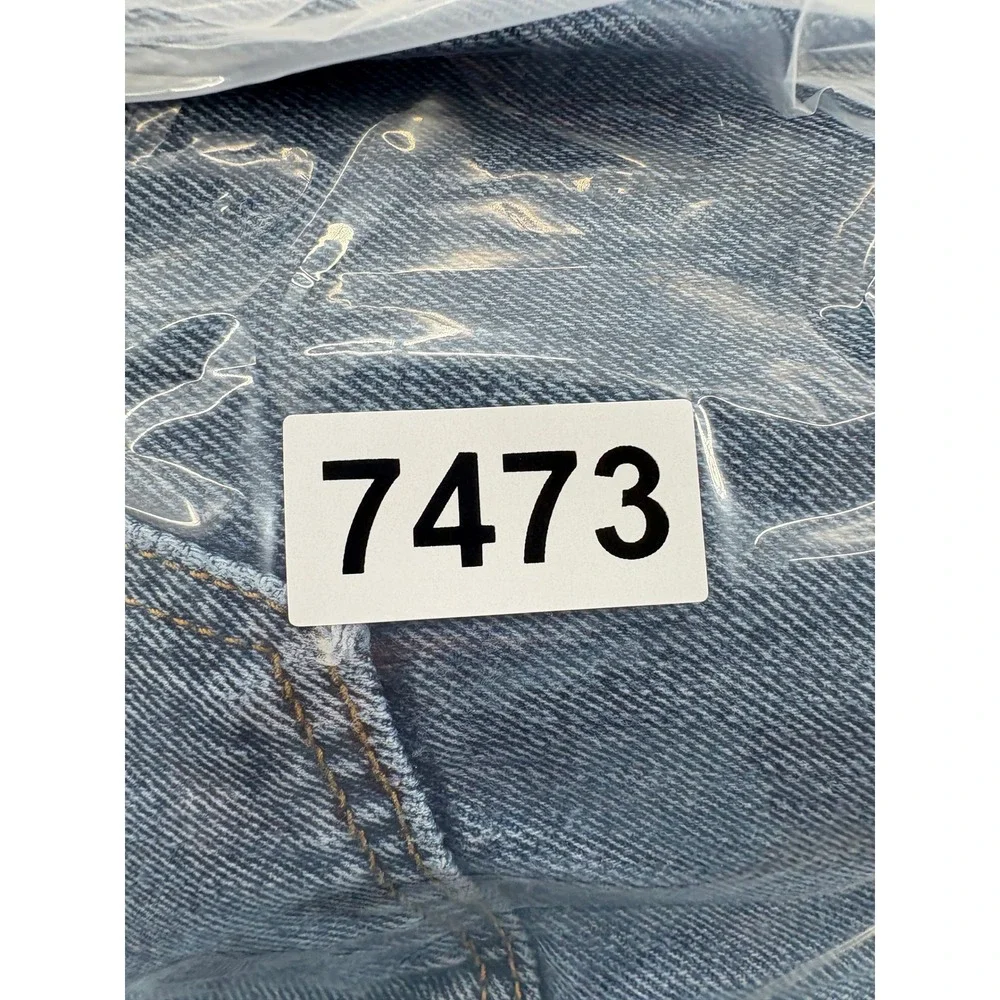 Levi's Jeans 44x32 501 Original Fit Medium Wash Blue Button Fly Denim Pants